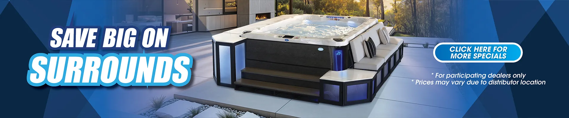 Calspas hot tub being used in a family setting - Denton