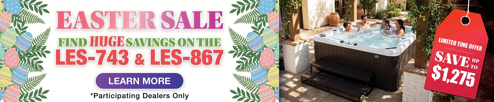 Calspas hot tub being used in a family setting - Denton